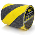 Anti Slip Tape 6in x 33ft Grip Tape for Stairs & Ramps, Black/Yellow | Heavy Duty Waterproof 60-Grit Non Skid Tread