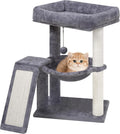 YOUPET Cat Tree with Cat Scratching Post for Indoor Cats, Cat Tower with Scratching Board and Playful Toy Balls, Cat