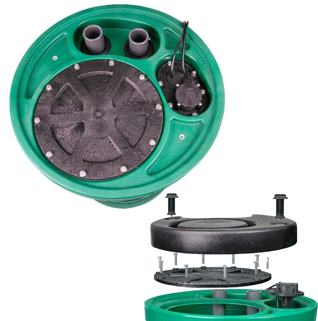 Little Giant 10SP2V2D Pit Plus Sr 115V, 1/2 HP Automatic Sewage Pump System