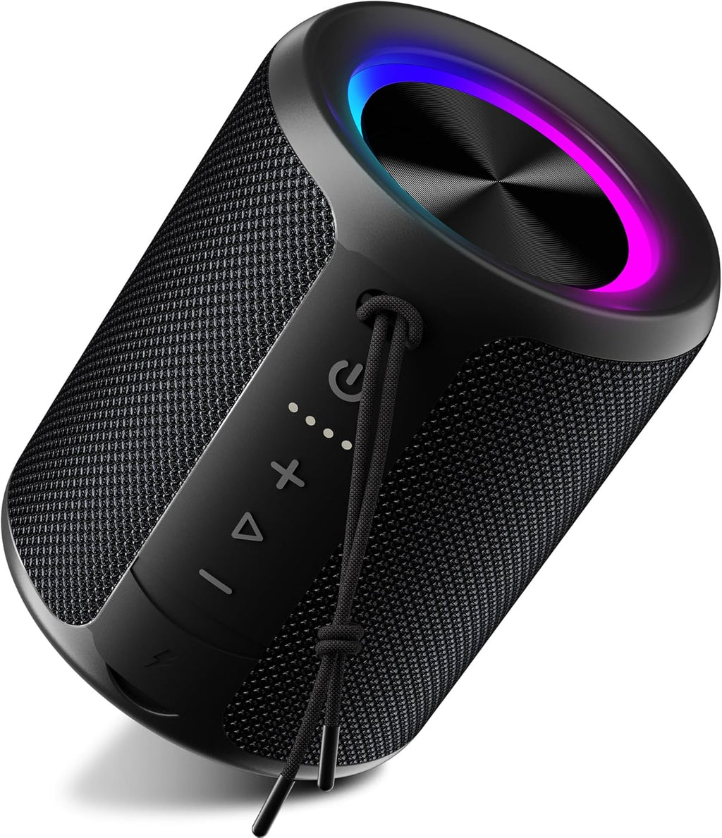 Portable Bluetooth Speaker, IPX7 Waterproof Wireless Speaker with 20W Loud Stereo Sound, 15H Playtime & Beat-Synced