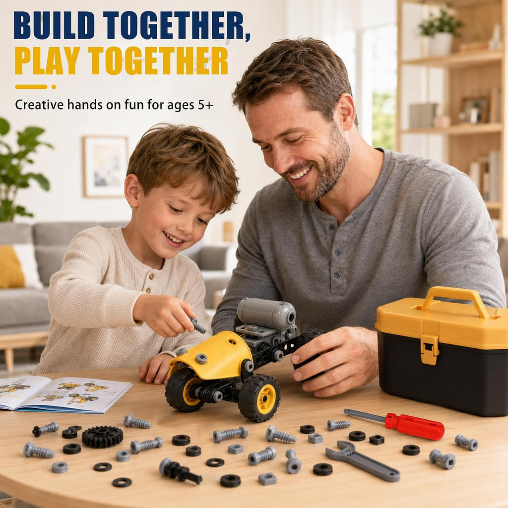 10-in-1 Motorized STEM Building Toys for Kids Ages 5+