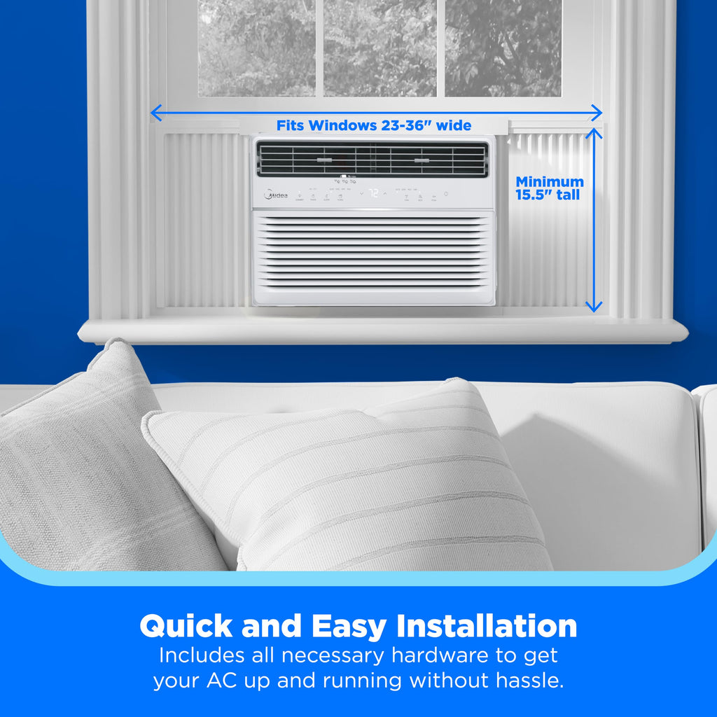 8,000 BTU Window Air Conditioner, Electronic Control, 350 Sq. Ft.
