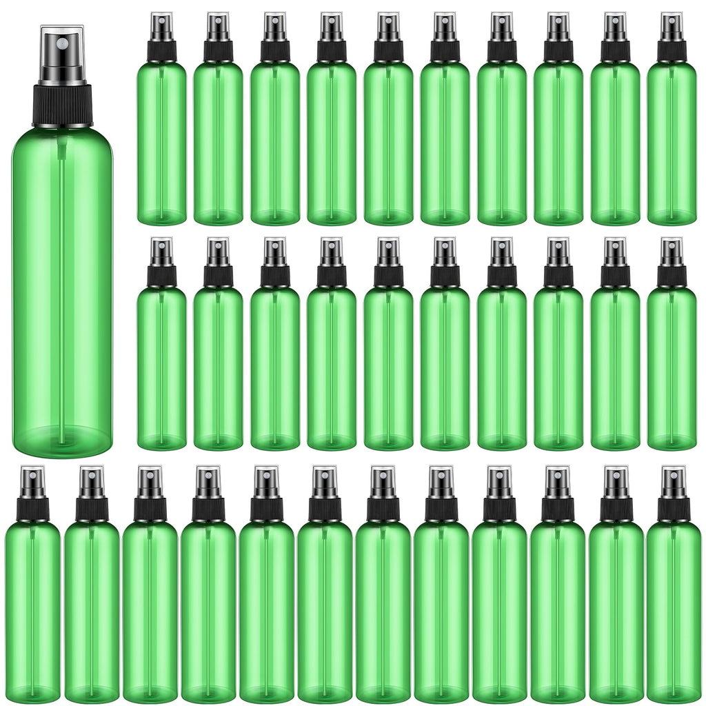32 Pcs 8 oz Spray Bottles Fine Mist, Green, Clear