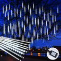 Christmas Lights Outdoor, 16 Inch 10 Tube 360 LED Icicle Lights | Connectable Meteor Shower Light Outdoor, Hanging