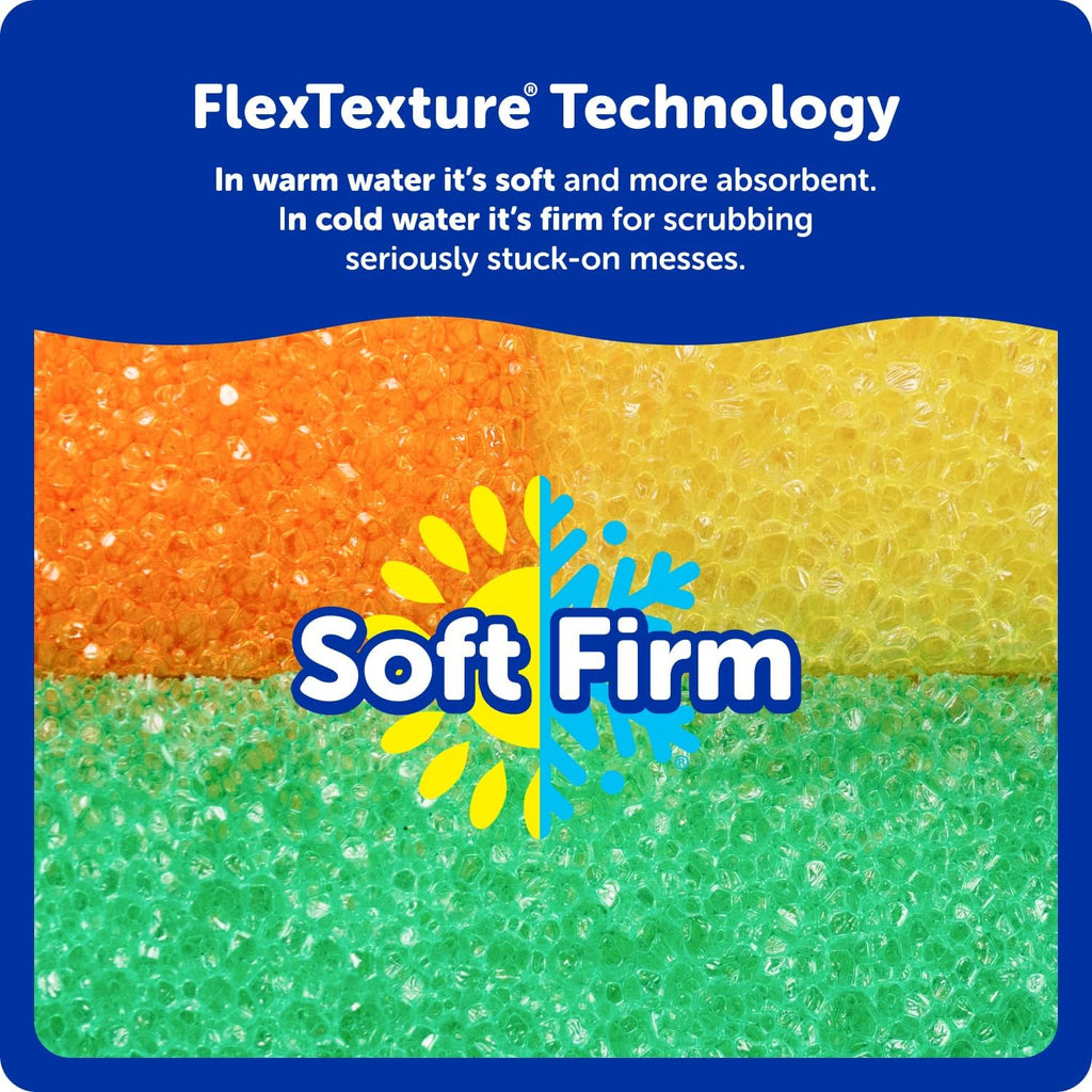 Scratch-Free Multipurpose Kitchen Sponges - Bulk Dish Sponges for Kitchen, Bathroom, Household Cleaning & More - Made