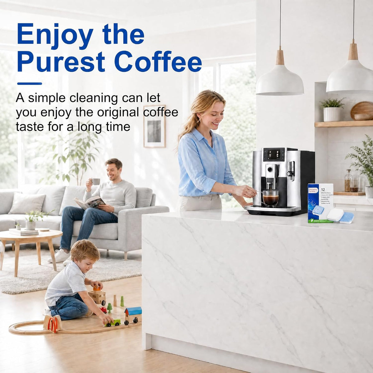 Descaling Tablets for All Jura Automatic Coffee Centers,12 Pack