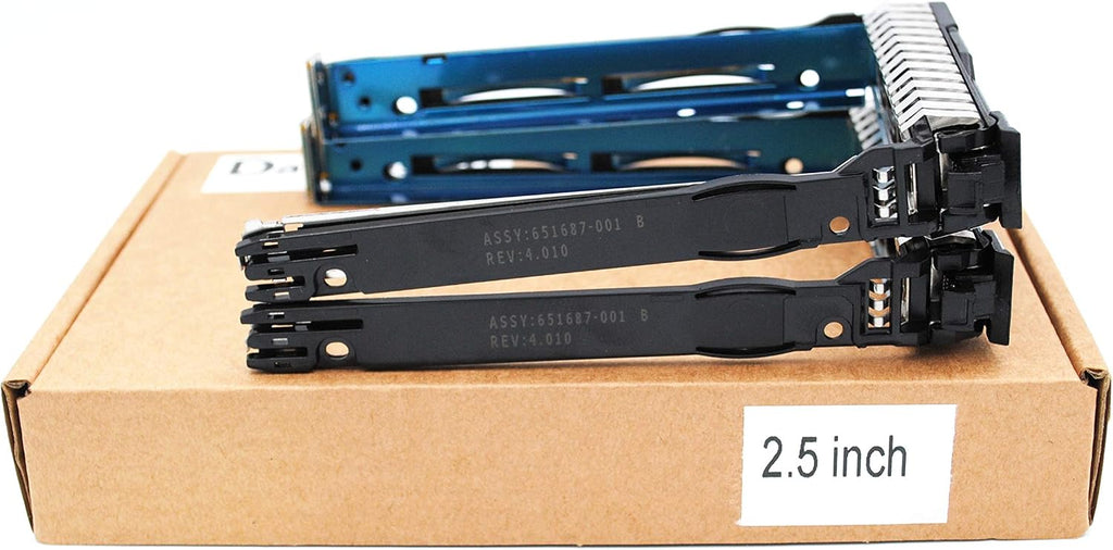 2PCS 2.5" Hard Drive Carrier Tray Caddy 651687-001 for Proliant g8 Servers
