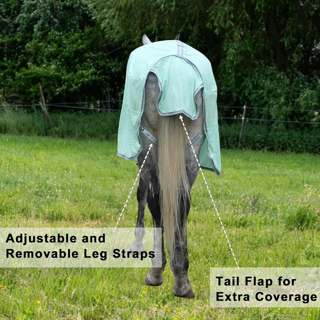 Horse Fly Sheet Lining, Mesh Equine Sheets Fly Rug, UV Protection