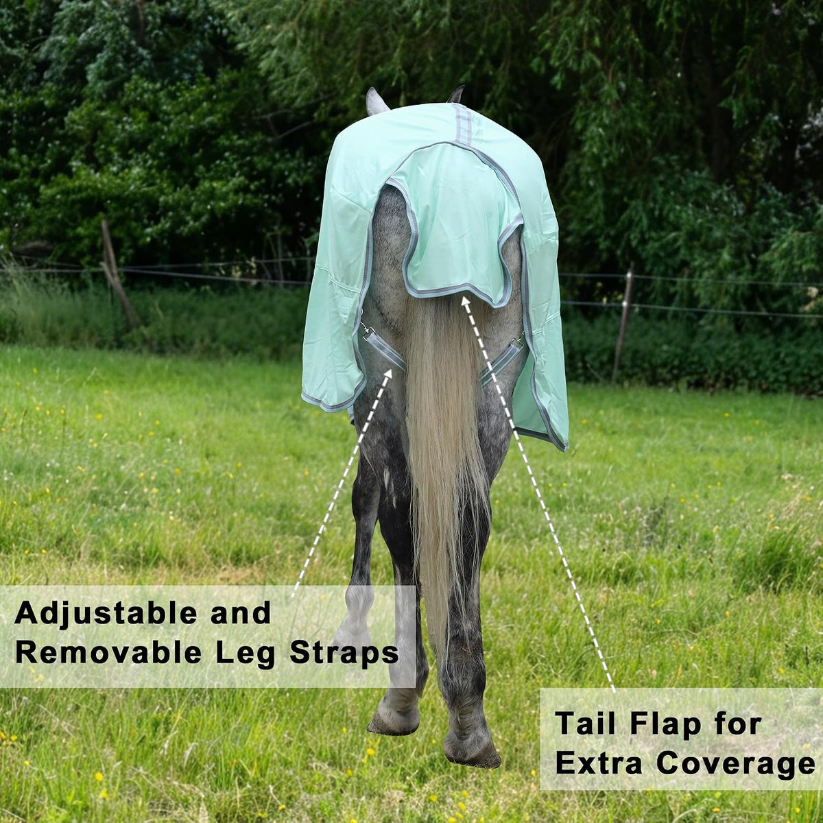Horse Fly Sheet Lining, Mesh Equine Sheets Fly Rug, UV Protection