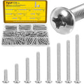 115PCS #8-32 Phillips Pan Head Machine Screws Bolts Assortment Kit