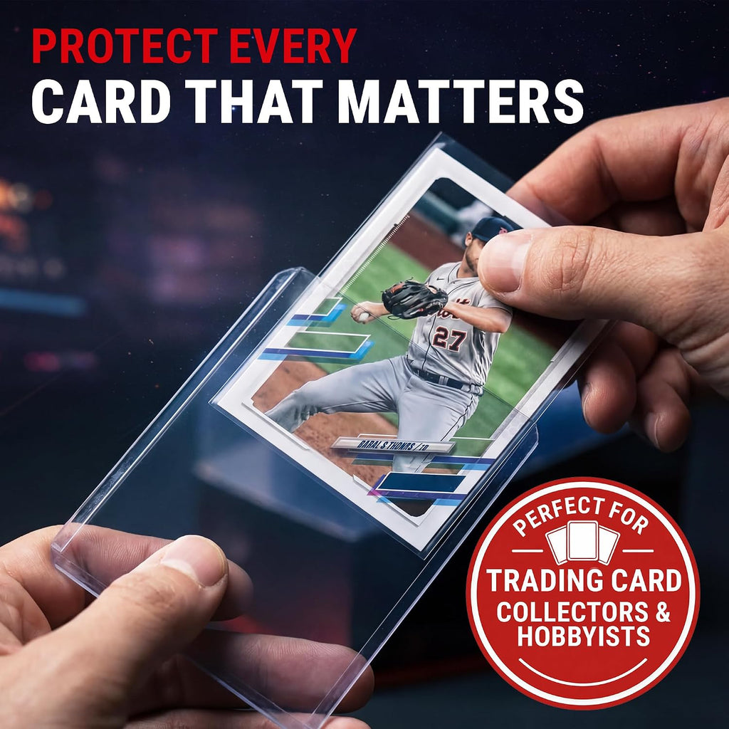 3" x 4" Clear Regular Toploaders & Card Sleeves Bundle, 100 Pack | Soft Protective Sleeves, Rigid Plastic Holders