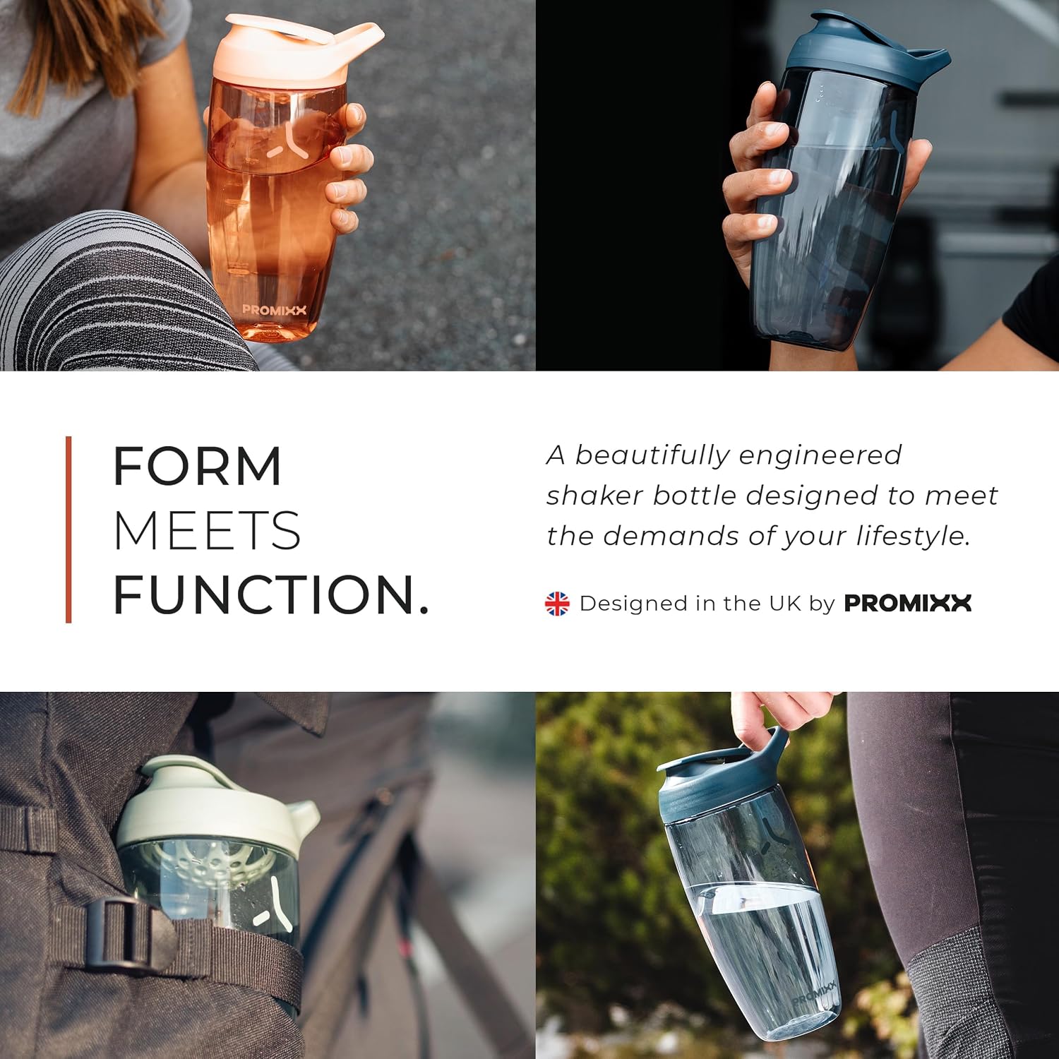 Pursuit Protein Shaker Bottle (24 oz) – Silent No-Ball Mixer, Leak-Proof Lid, BPA/BPS & Phthalate-Free ECOZEN –