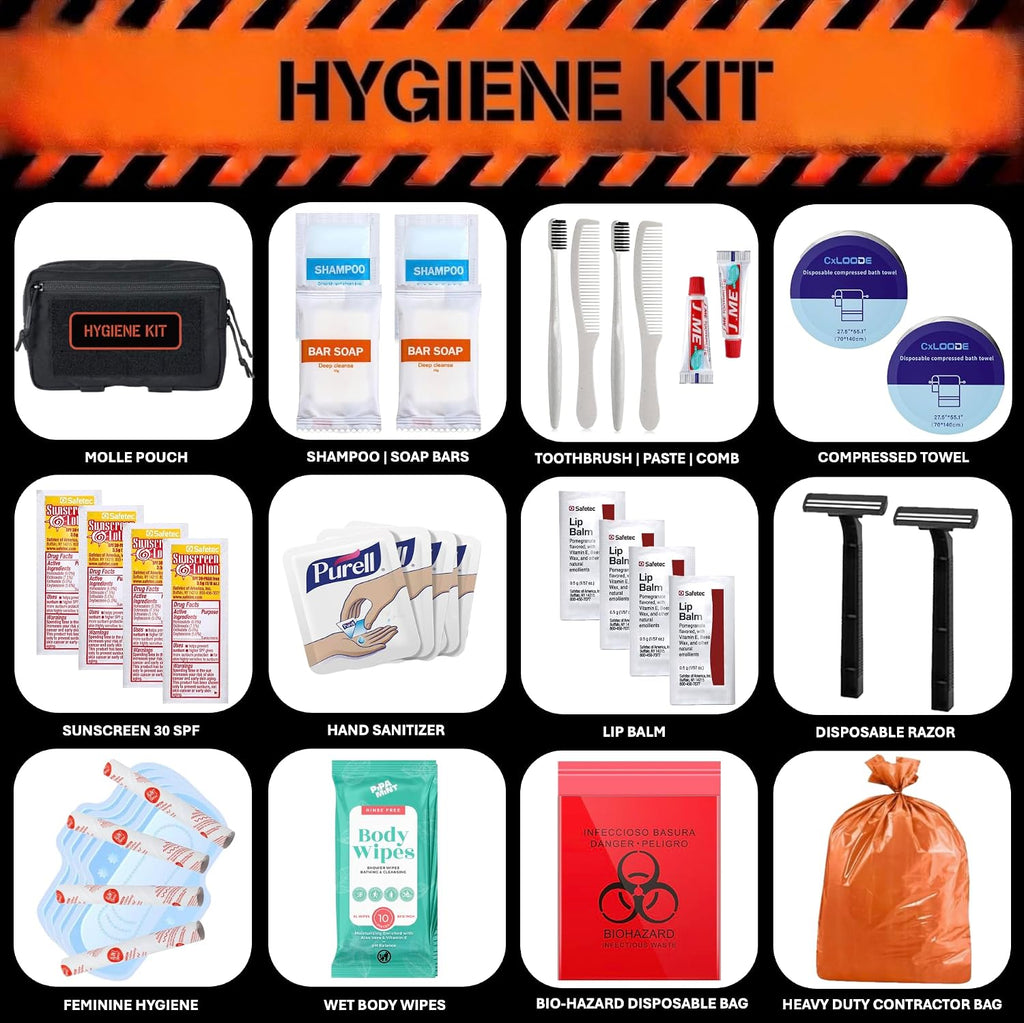 72 Hour Survival Kit - Two-Person 291 Pieces Survival Gear - 45L Go Bag, Bug Out Bag, Emergency Backpack, First Aid
