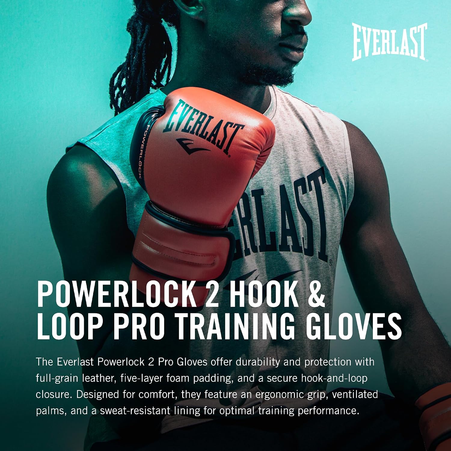 Powerlock 2 Hook & Loop Boxing Gloves | Fight Training Gloves | Hook and Loop with Durable Hand & Wrist Support |