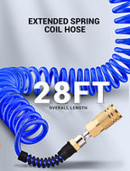 EVOULTES 1/4 In x 28 Ft Polyurethane Recoil Air Compressor Hose