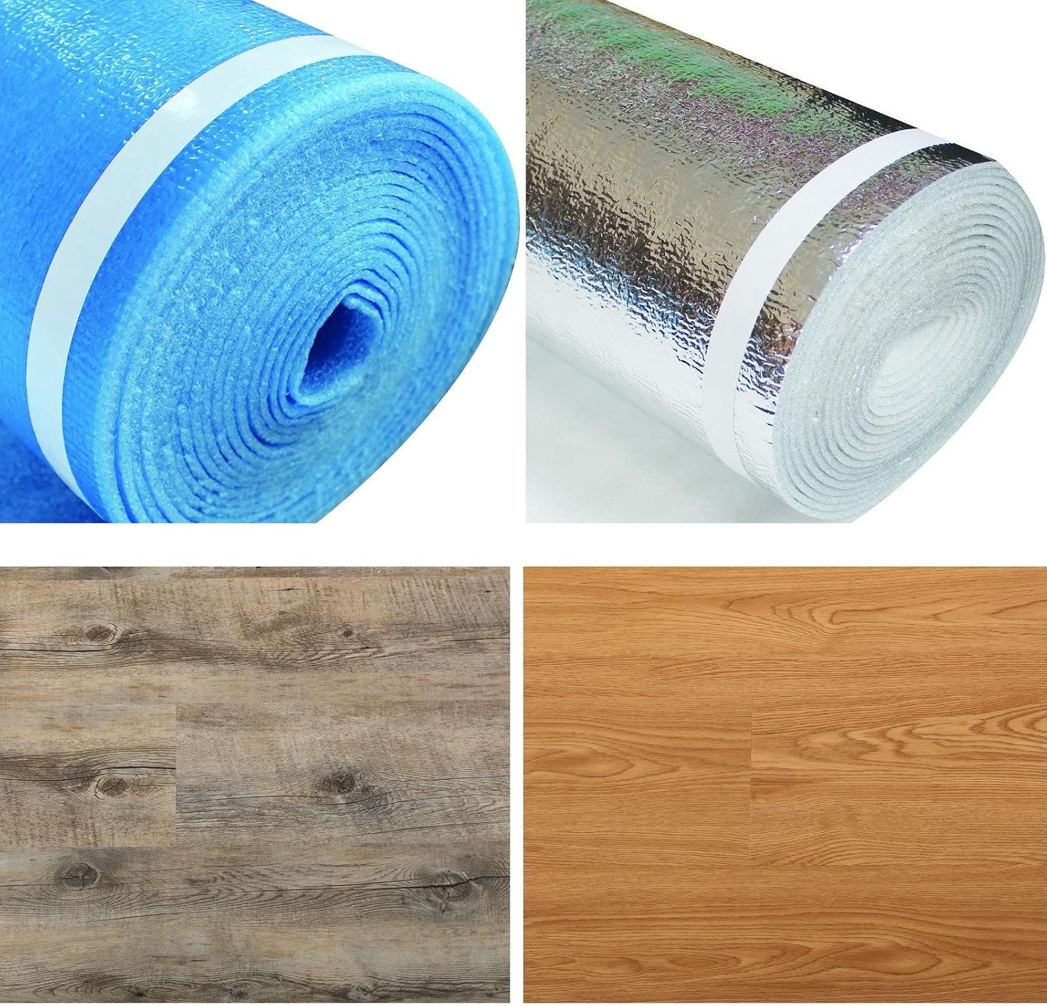 PRODURA 200sqft 3mm Thick 3-in-1 Advanced Thermal / Acoustics Plus Foam UNDERLAYMENT with self-Sealing Lip and Tape