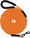 Long Dog Leash, 15FT 30FT 50FT 66FT, Training and Recall Leash with Comfortable Padded Handle for Large Medium Small