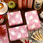 80 Sheets Halloween Tissue Paper, Light Pink Ghost, 14 x 20 Inch