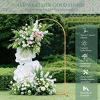 7.2FT Metal Balloon Arch Backdrop Stand for Parties