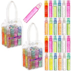 24pc Roll On Lip Gloss Set with Carrying Case, Glossy Lip- Fun
