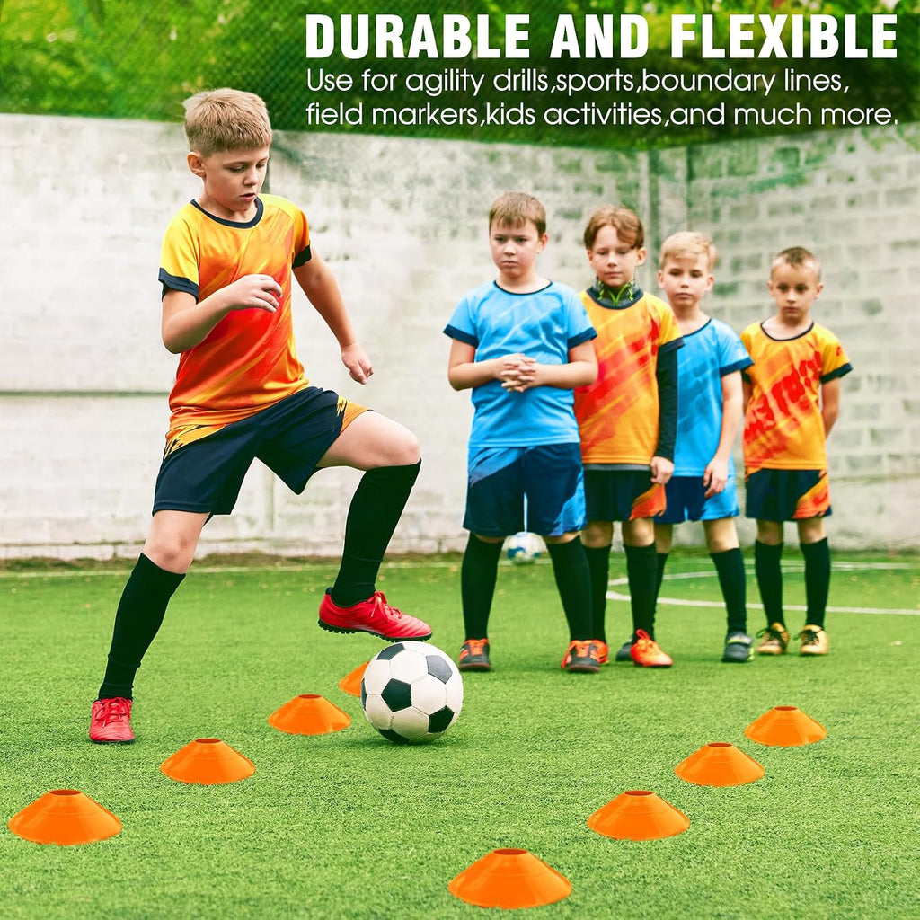 Agility Ladder Speed Training Equipment Set-20ft Agility Ladder,12 Soccer Cones,4 Hurdles, Jump Rope, Running