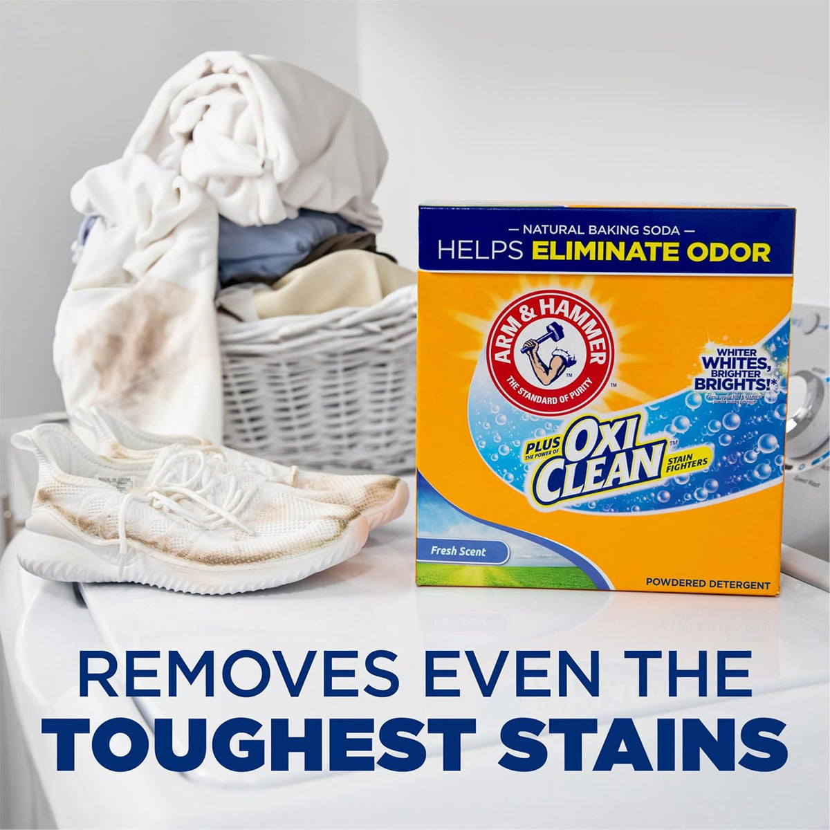 Plus OxiClean Powder Laundry Detergent, Fresh Scent, 3.48 lbs