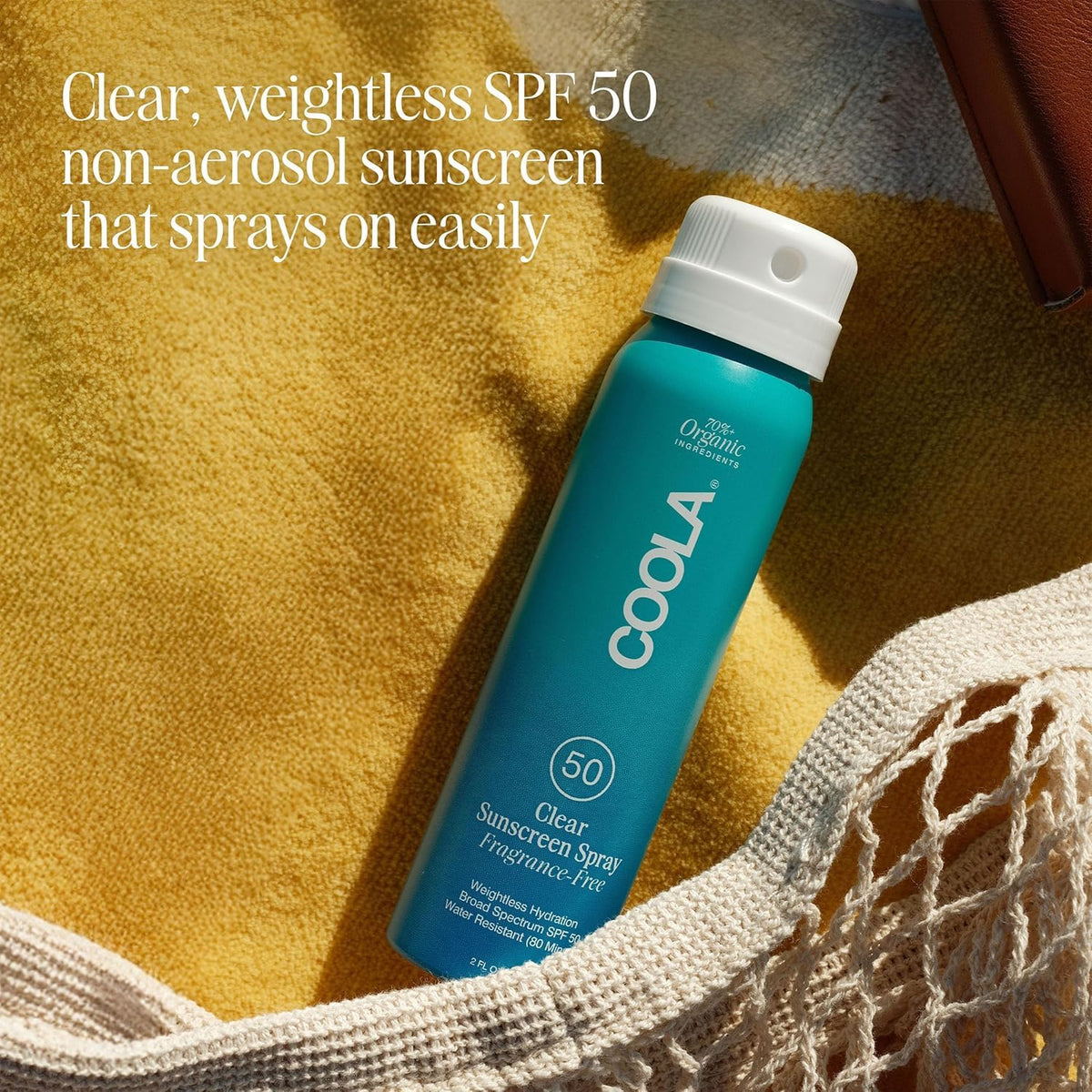 Clear Sunscreen Spray SPF 50, Fragrance Free, 2 fl oz