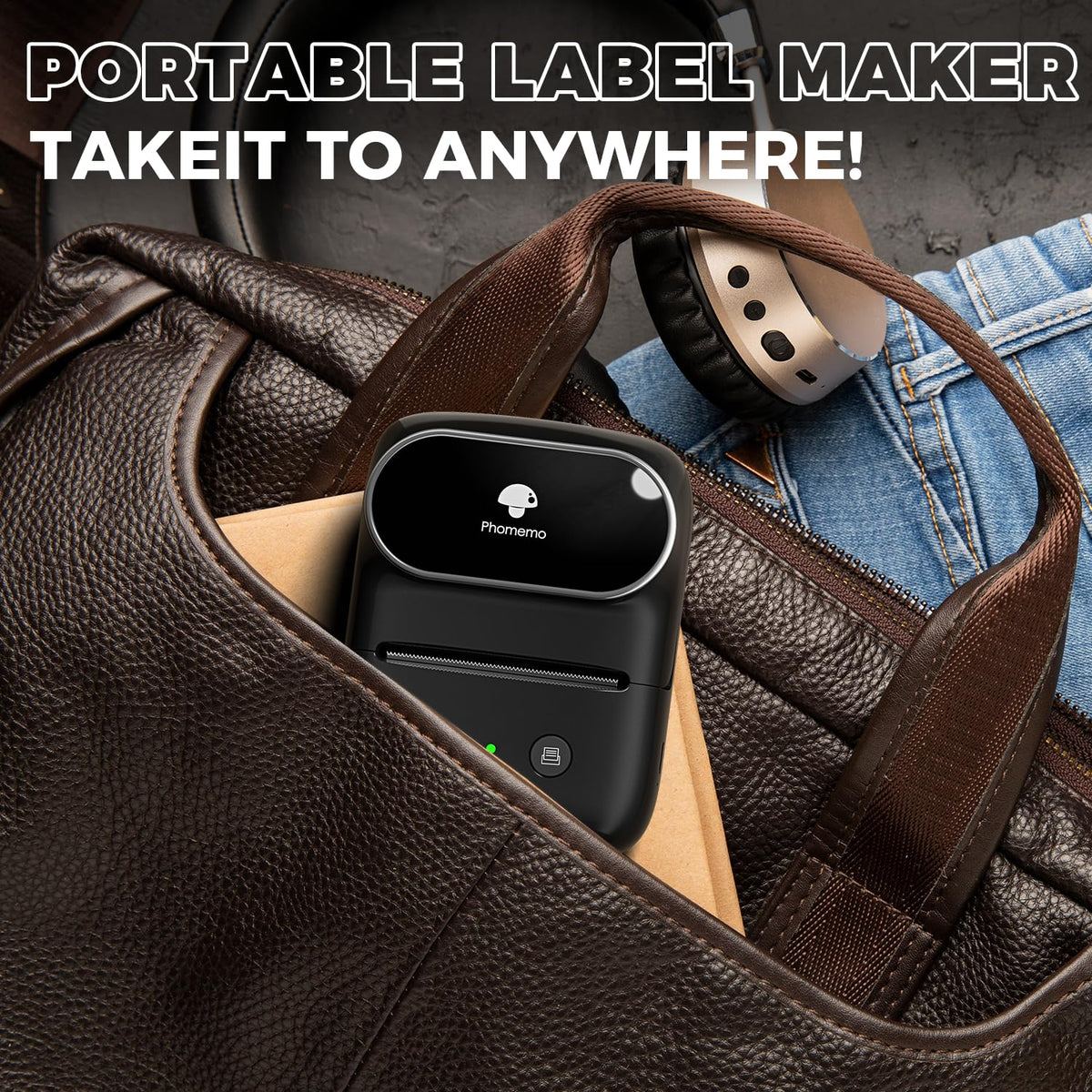 2 Inch Label Maker Machine, Bluetooth Label Printer for Home