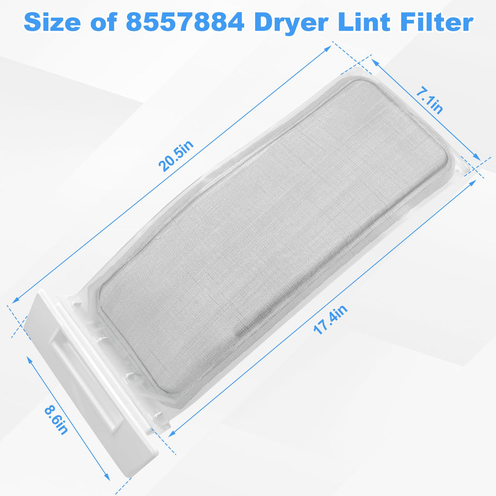 8557884 Dryer Lint Screen Filter Replacement for Whirlpool W10874409