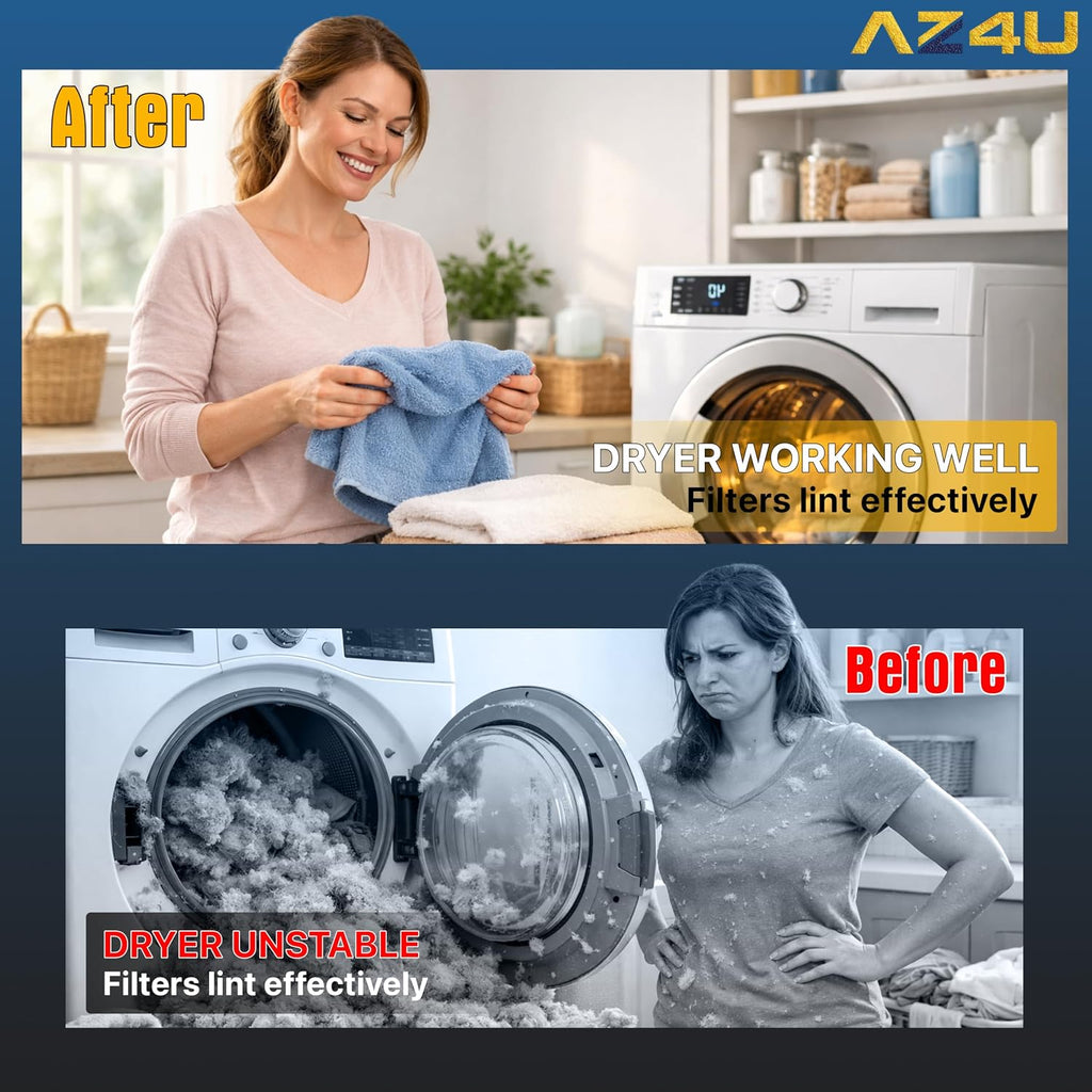 AZ4U Dryer Lint Screen Replacement For GE Gas Dryer GTD65EBSJ3WS GTX22EASK0WW GTD45EASJ2WS GTD42GASJ2WW GTD42GASJ0WW GTD72EBSN0WS GTD65GBSJ1WS GTD42GASJWW GTX22GASK0WW HTX21EASK0WW GTD45EASJ0WS Dryer
