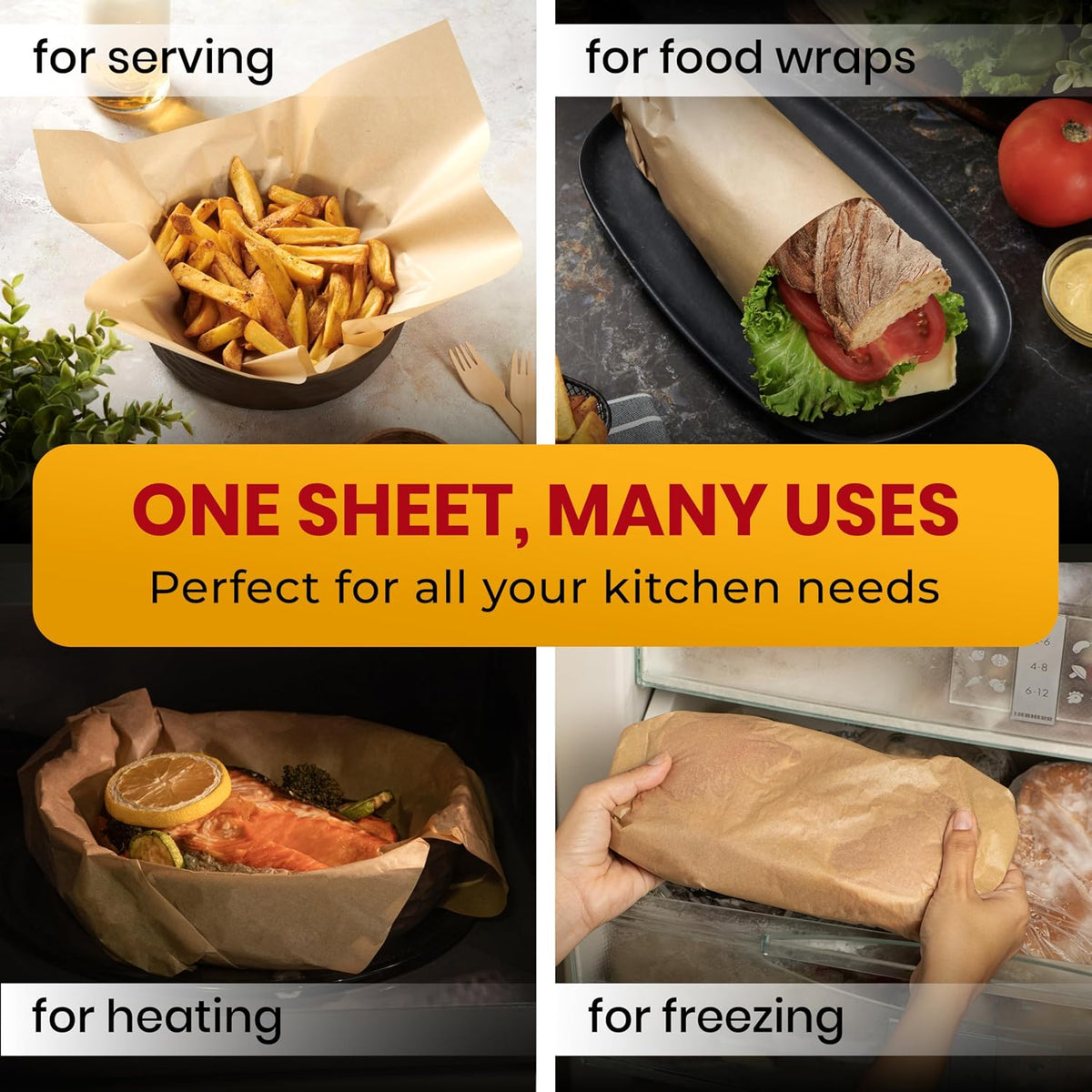 [220 Sheets] Full Sheet Pan 16 x 24" Parchment Paper Baking Sheets