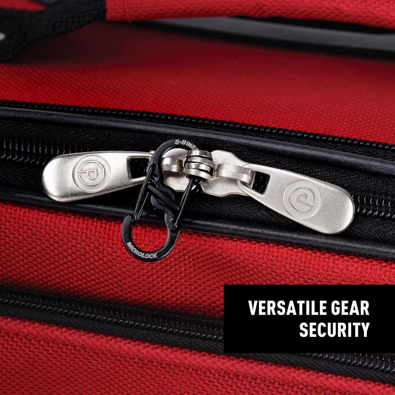 S-Biner MicroLock Stainless Steel - S-Biner with Locking Dual Sided Gates - Keep Keys Secure with Carabiner Key