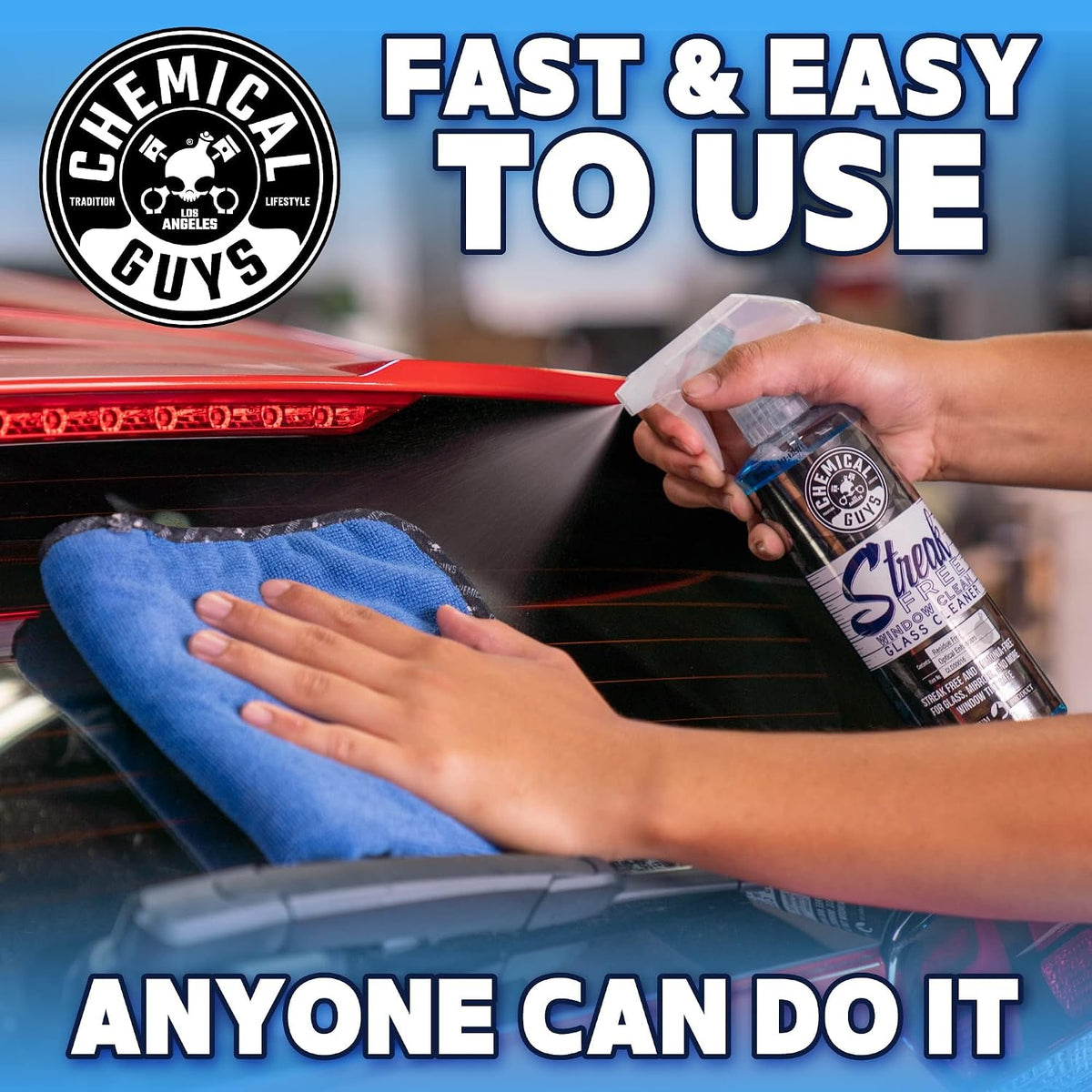 Streak-Free Glass & Window Cleaner for Tinted Windows, 16 oz