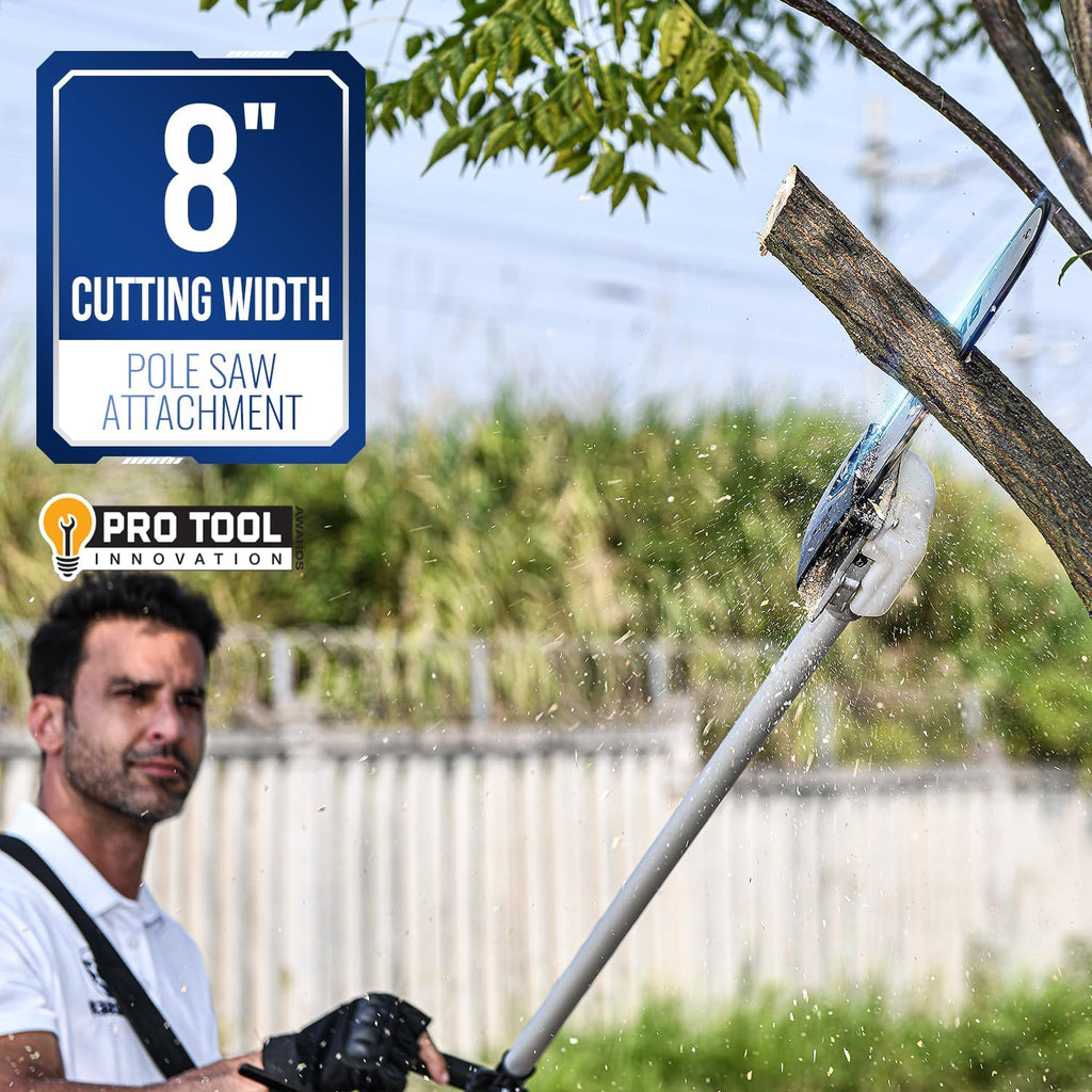 Upgraded 40V Cordless String Trimmer & Edger, 4-in-1 Multi-Tool Kit with Hedge Trimmer, Brush Cutter & Pole Saw