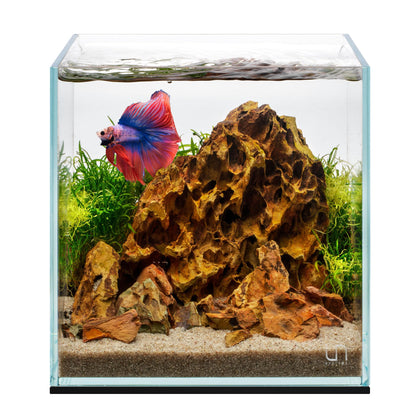 UNS Ultra Clear Rimless Tank - 2.1GAL | 8L - 7.87x7.87x7.87 | 20x20x20 CM, 5mm Glass Thickness, Leveling Mat Included