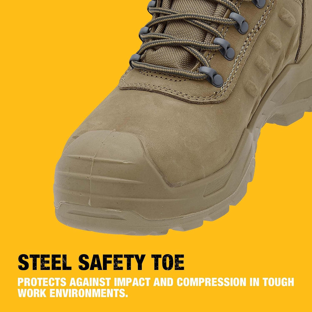 DEWALT Bowman Men's Waterproof, Steel Safety Toe, Leather Work Boots