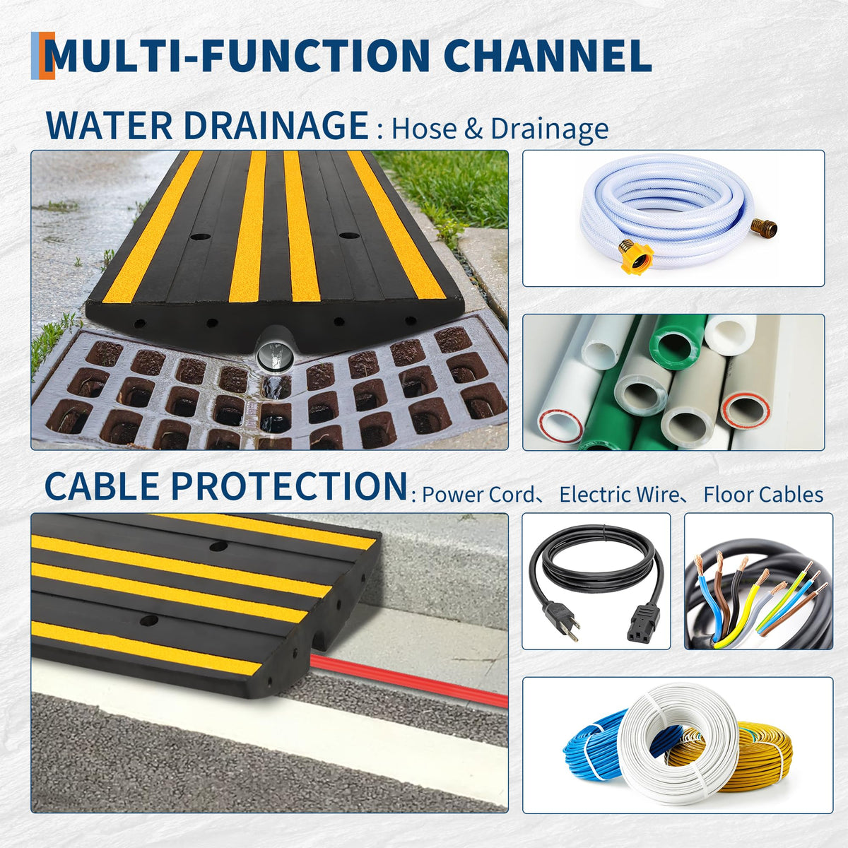 Extra Wide Rubber Curb Ramps