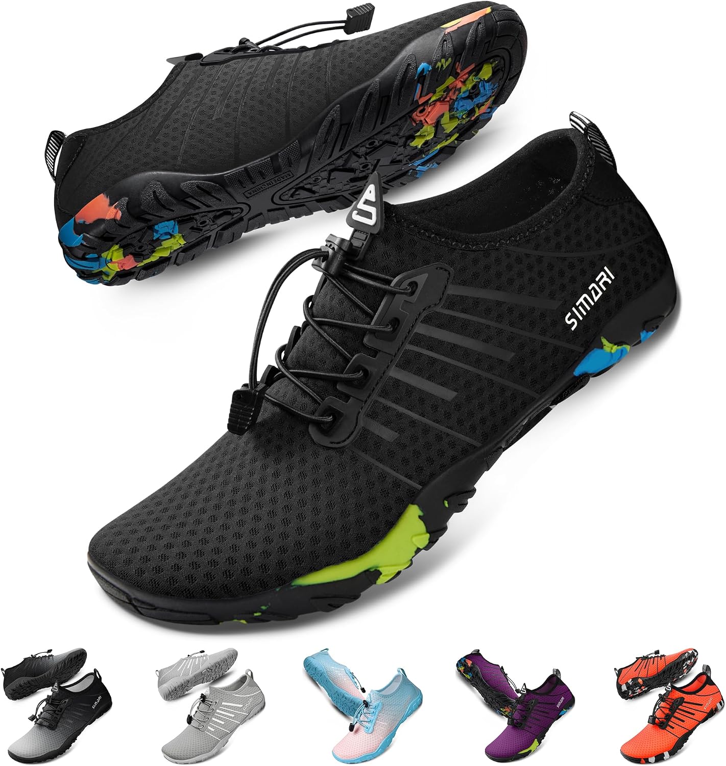 Water Shoes for Women Men - Barefoot Quick-Dry Aqua Socks | Lightweight Swim Shoes for Surfing, Swimming, Beach