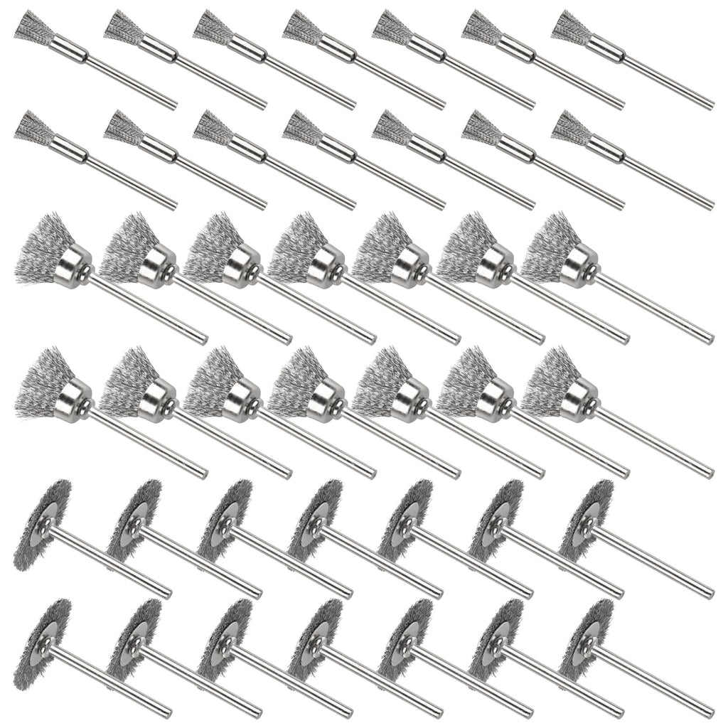 42Psc Wire Wheel Brush Set, Rotary Tool Wire Brush