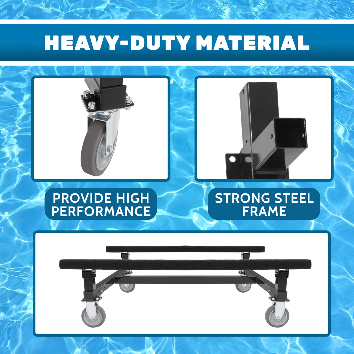 Watercraft Dolly Compatible with Jet Ski Stand Boat Sailboats