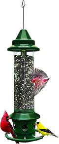 Squirrel Buster Plus Squirrel-proof Bird Feeder w/Cardinal Ring and 6 Feeding Ports, 5.1-pound Seed Capacity
