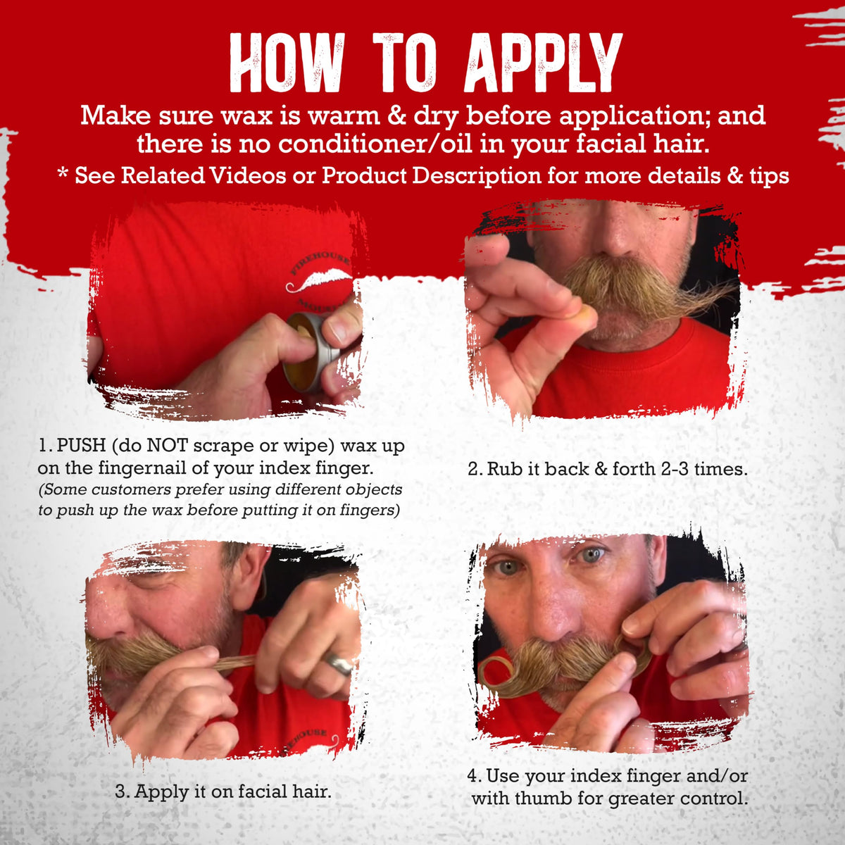 Beard & Mustache Shaping, All-Weather Hold, Tacky