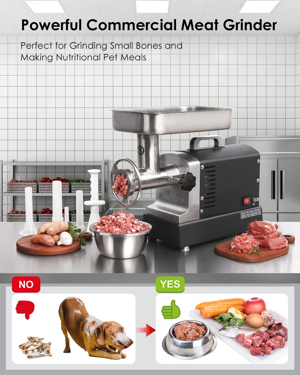 Commercial Electric Meat Grinder Machine Heavy Duty