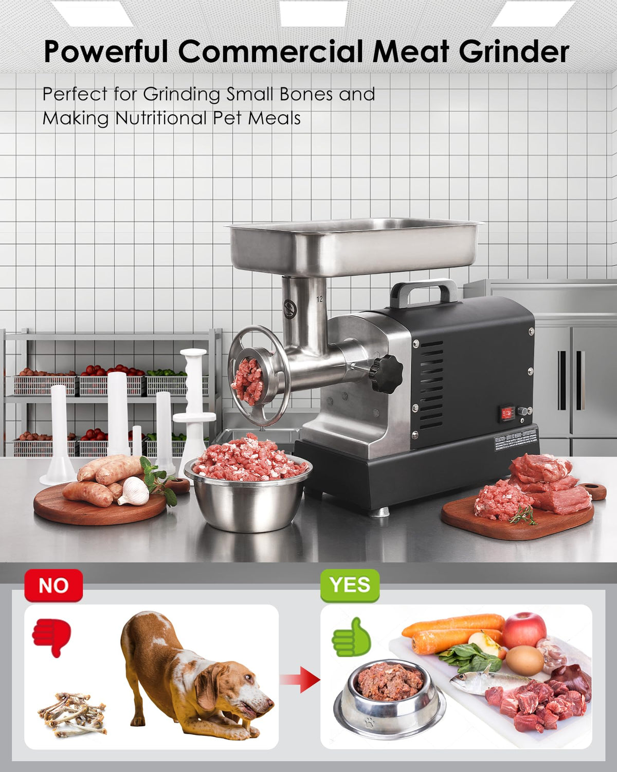 Commercial Electric Meat Grinder Machine Heavy Duty