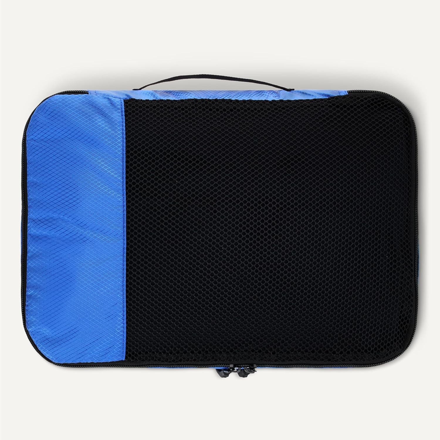 4-Piece Packing Cubes Travel Accessories Set, Space-Saving Luggage Organizer with Double Zipper, Mesh Top, 2 Medium/2