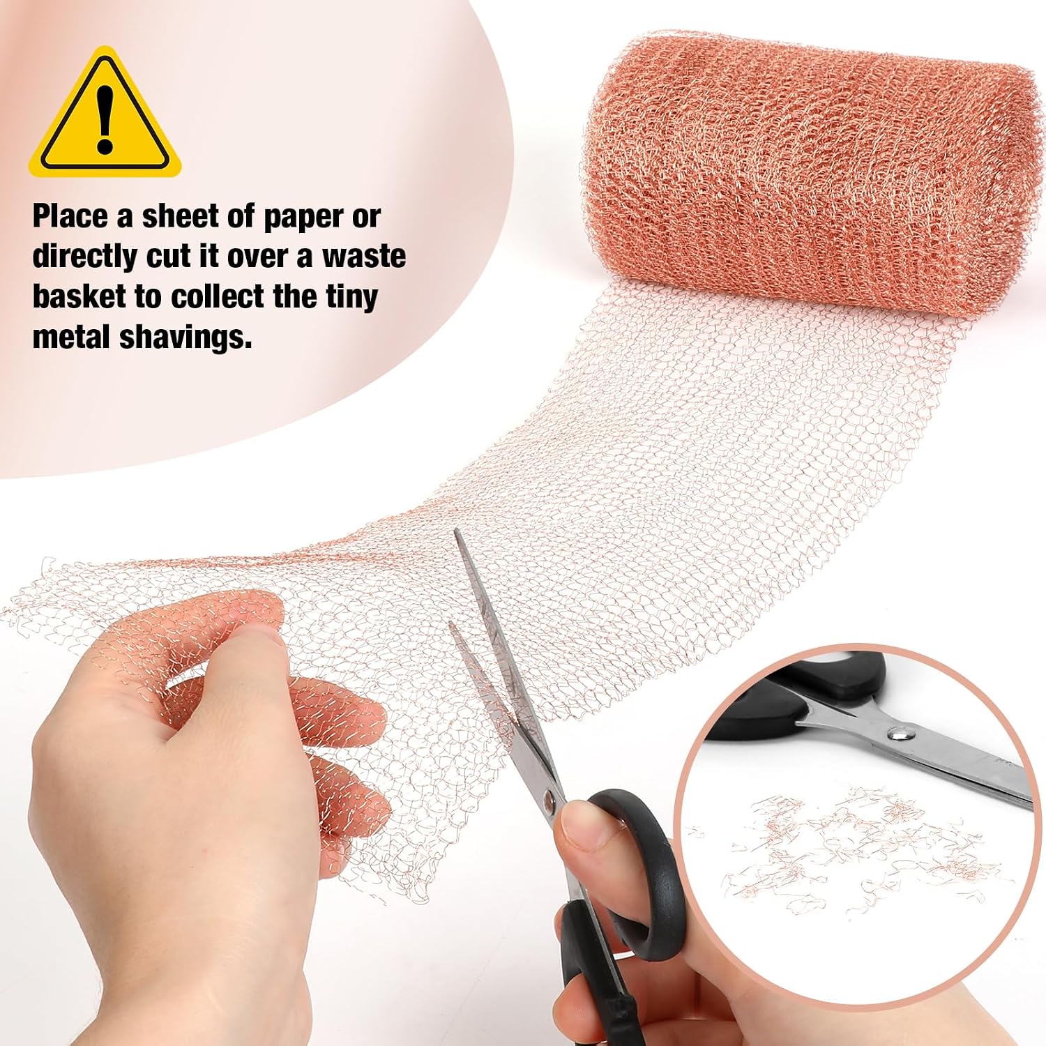 Copper Mesh Roll 5" x 40FT, 100% Pure Copper Wool for Pest Control | Durable Rustproof Copper Mesh Rodent Control