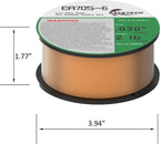 MIG Solid Welding Wire, Carbon Steel, ER70S-6 (3PK, .030" 2LB)