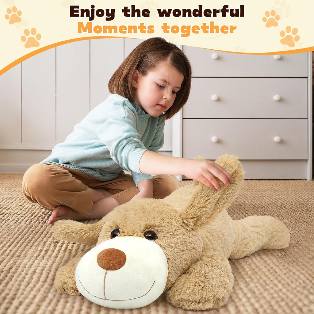 31" Giant Dog Stuffed Animal, Large Dog Plush Stuffed Golden Retriever, Soft Floppy Big Puppy Stuffed Animal Plush