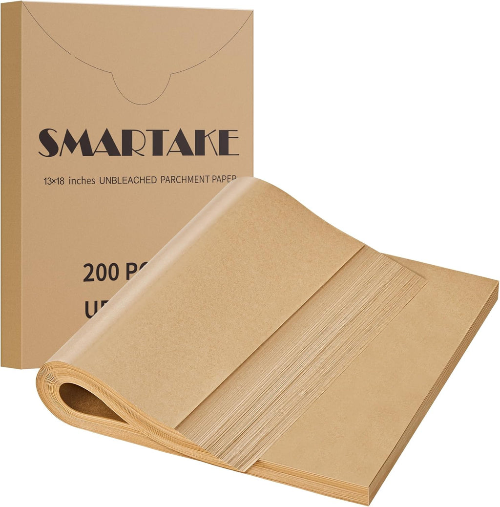 200 Pcs Parchment Paper Baking Sheets, 13x18 Inches, Non-Stick