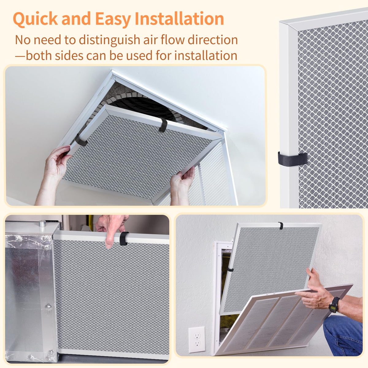 2-Pack 12x30x1 MERV 8 Reusable HVAC Electrostatic Furnace Filters